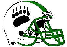 Bear Print Fantasy Football Helmet Logo