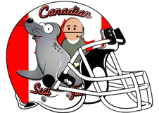 Canadian Seals Fantasy Football Helmet Logo