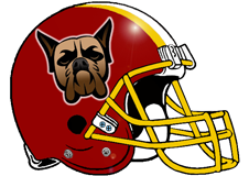 Boxer Fantasy Football Helmet Logo