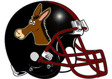 Donkey Fantasy Football Helmet Logo