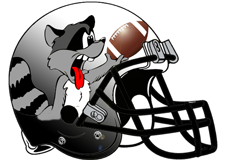 Raccoons Fantasy Football Helmet Logo
