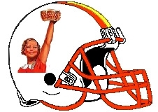 Beer Lady Fantasy Football Logo Helmet