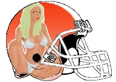 Bikini Fantasy Football Logo Helmet