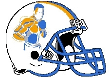 Fighter Fantasy Football Logo Helmet