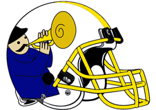 man-playing-trumpet-football-helmet