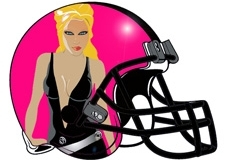 sexy-woman-fantasy-football-helmet-logo