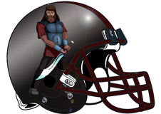 warrior-with-sword-logo-fantasy-football-helmet